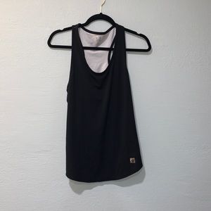 Black workout women tank top
